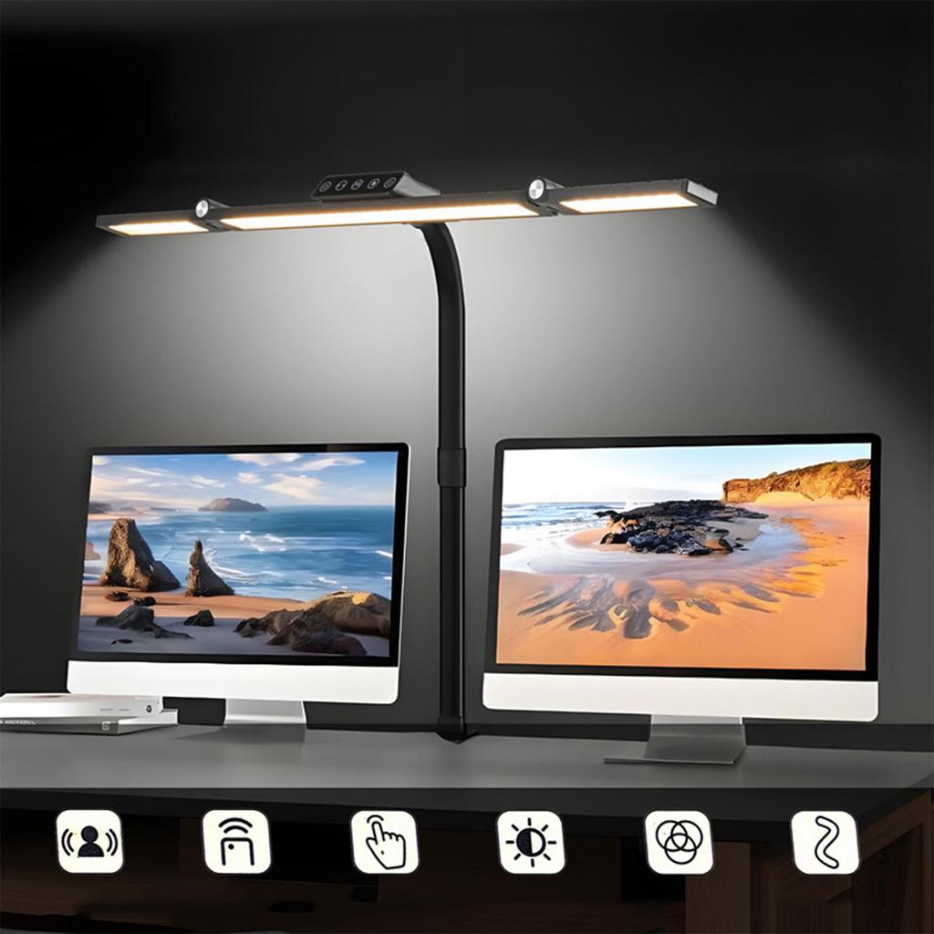 Eye protection desk lamp desktop folding LED desk lamp gooseneck clip study reading lamp