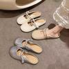 French High-end Bag Head Half Slippers Women's Summer Wear Fashion 2025 New Summer Flat Beach Muller Shoes