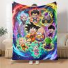 Son-Goku Print Flannel Blanket High Quality Warm Comfortable Cover for All Seasons Perfect for Gifts Home Decor