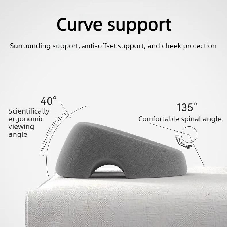 Professional Ergonomic Face Down Pillow Head Rest Support Pillow Anti Slip Bottom for Beauty Salon Spa Massage Pillow