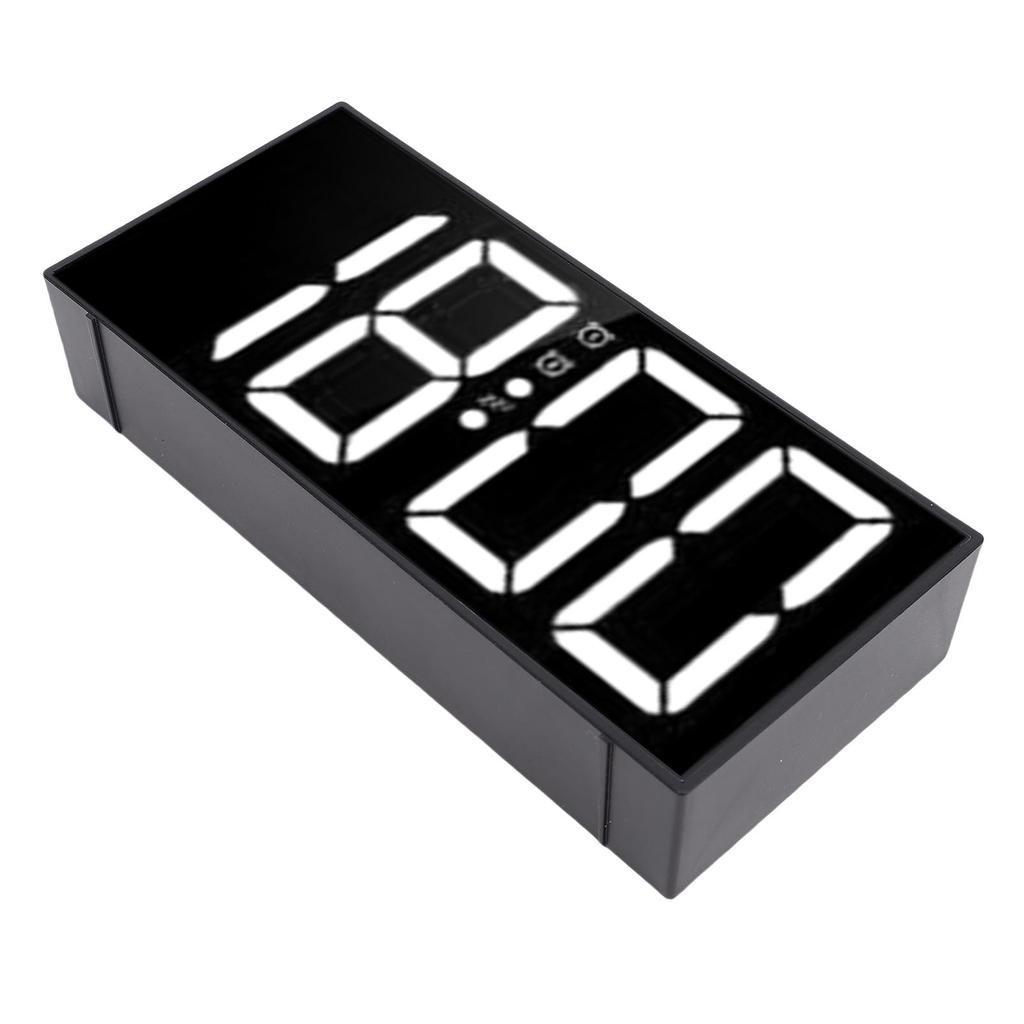 Lauter Doppelwecker 7,4 Zoll Spiegel LED 3 Modi Vibrationswecker mit Bettvibrator unter dem Kissen für Tiefschläfer