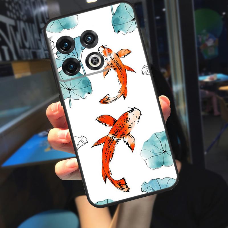 Koi Karpfen Fisch Yin Yang Hülle Für OnePlus 12R 13 R 12 11 9 10 Pro 8T 9RT 10T OnePlus Nord 4 CE 2 3 Lite N20 N30 Hülle