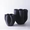 Ceramic Vase Open Fold Edge Flower Pot Floral Arrangement Accessories Abstract Porcelain Craftwork Flower Vase Home Decoration