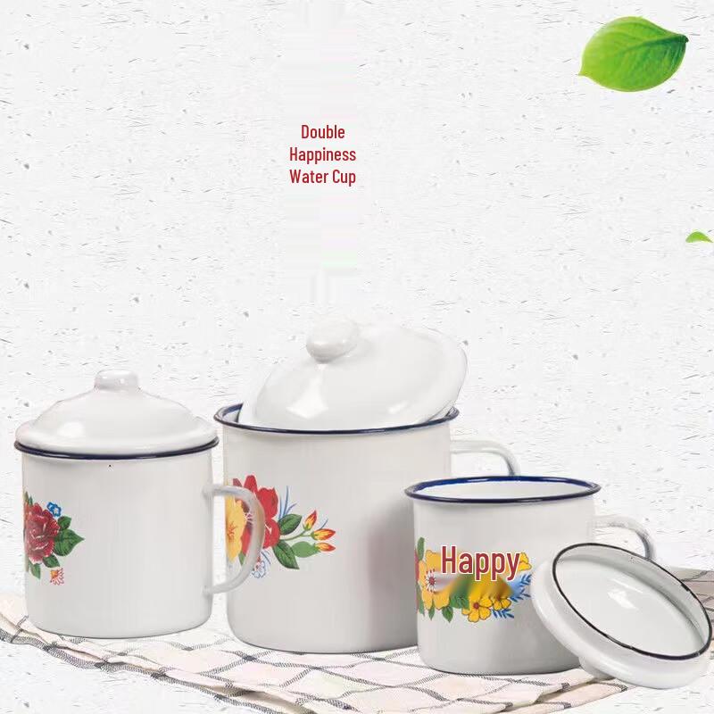 ZETAI Retro Enamel Mugs