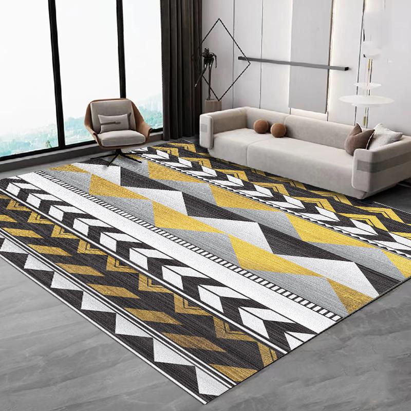 Nordic Simple Carpet Living Room Coffee Table Flannel Large Carpet Anti-Slip Bedroom Bedside Floor Mat Home Decoration
