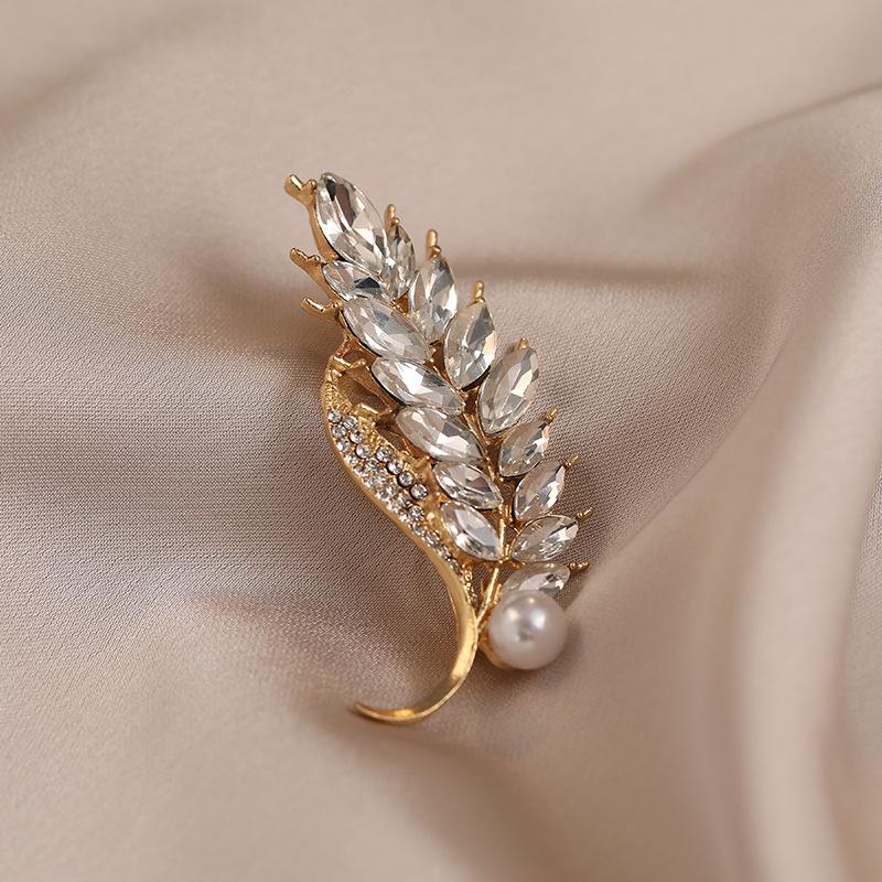 

Брошь «Колос пшеницы» Высококлассный женский аксессуар для пальто Брошь Высококлассная Легкая Роскошь Элегантная и Величественная Универсальная Брошь