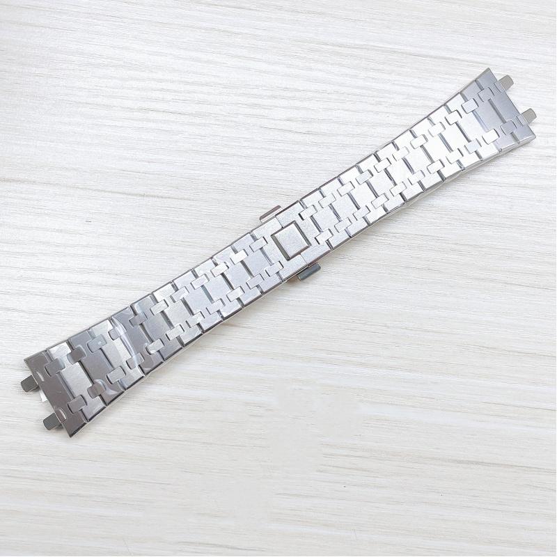 21mm 26mm 28mm Stainless Steel Watchband Fit for AP Audemars Piguet Royal Oak 15400 26331 15500 Metal Watch Strap Folding Buckle