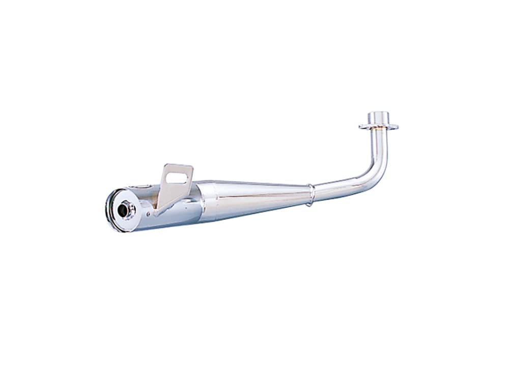 KITACO Down Muffler Short Type Steel Chrome Plated Finish Monkey/Gorilla 543-1014225