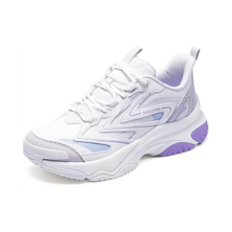 Skechers Street Women White Purple Low Top Casual Shoes 177592-WPR