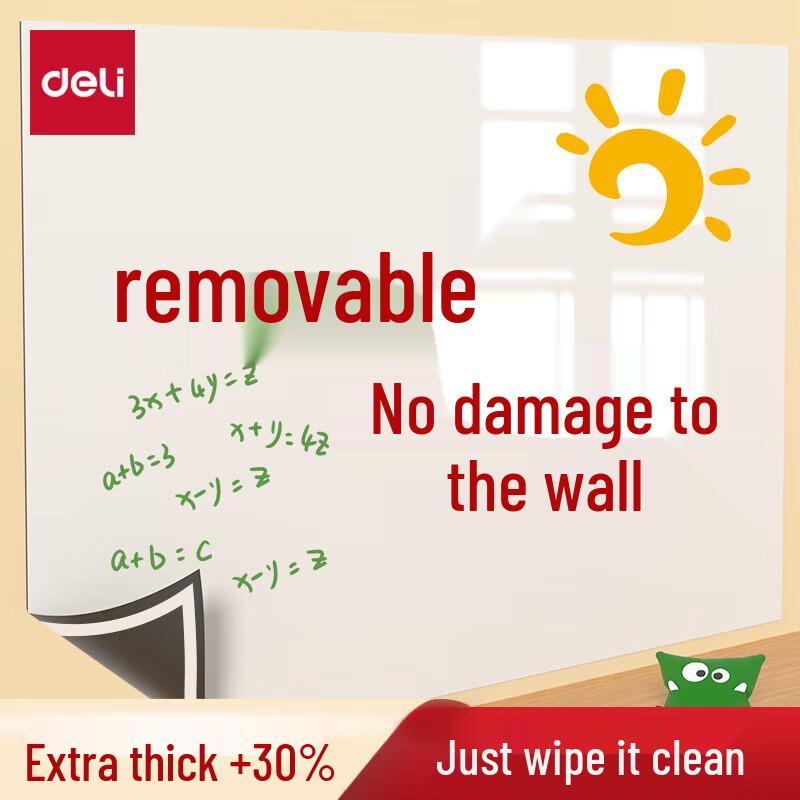 Deli Removable Self-Adhesive Soft Whiteboard