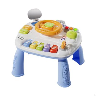 2 In 1 Musical Toy Activity Table Center, Preschool Sensory Toys for Kids Ages 3-6