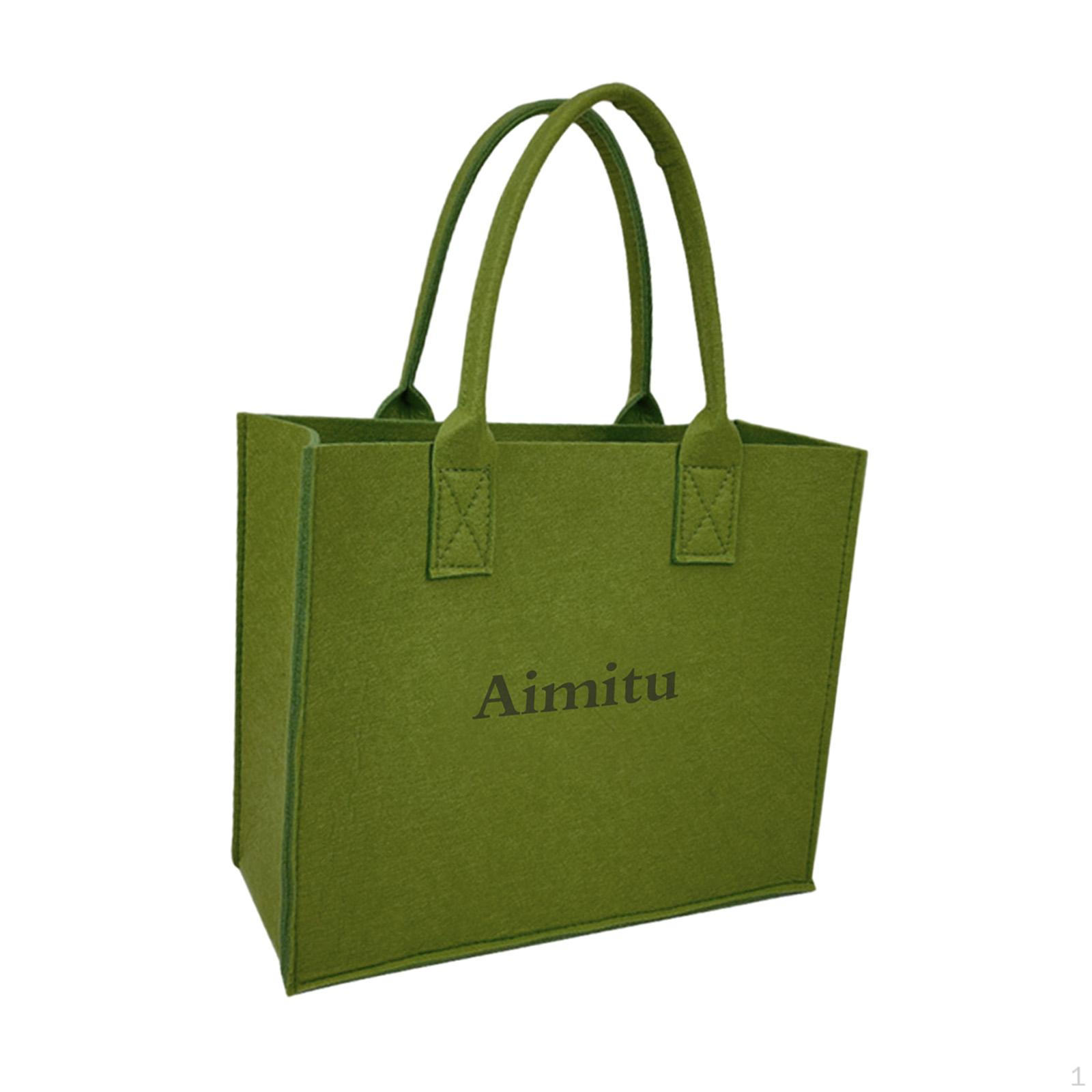 

Экологически чистая фетровая сумка для повседневного использования 31cmx31cmx13cm зелёный