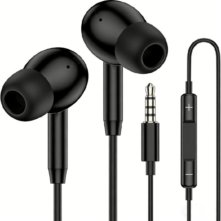 Corded Earbuds In-Ear Earphones Noise Isolating Headphone with Microphone 3.5mm/Type C Ear Buds for Smartphones Music