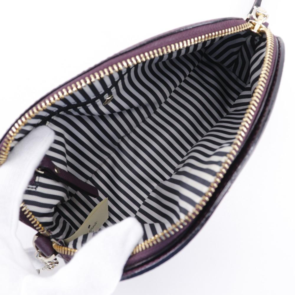 Kate Spade Cameron Street Hilly Shoulder Bag Wine-red Leather Women Used