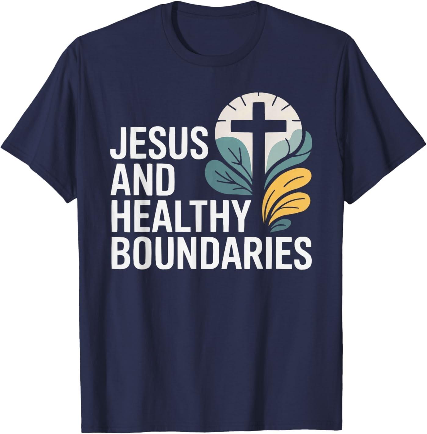Jesus and Therapy Christian Religion Faith Christianity T-Shirt S разноцветный