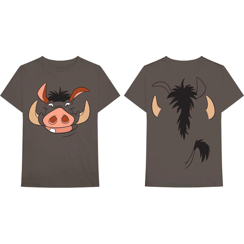 Unisex Tshirt Lion King Pumbaa (Back Print) S