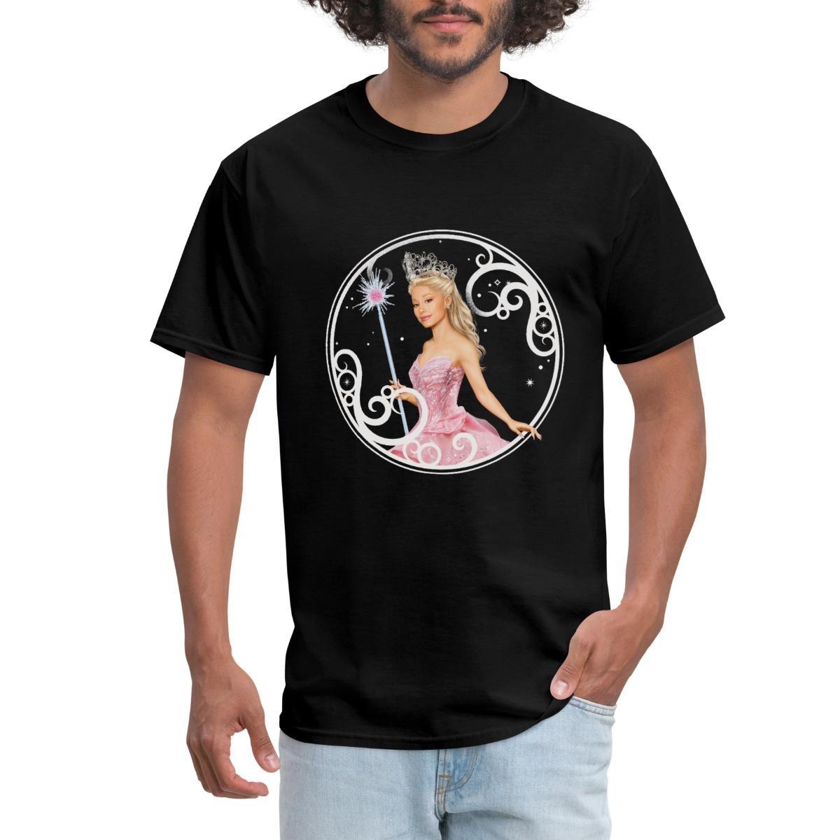Wicked Design Magical With Glinda And Wand Men s T-Shirt XL
