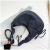 Korean Plaid Canvas Underarm Bag - Large Capacity Crossbody for Women, 2025 Style