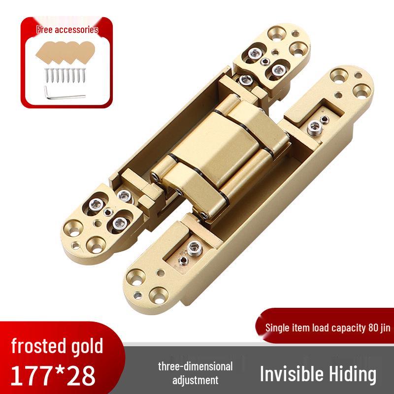 3D Adjustable Concealed Hinge for Hidden Doors