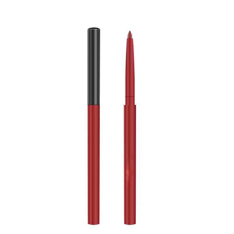 Automatic Rotating Lip Liner Lipstick Pen Vattentät långvarig matt lipliner för kvinnor