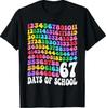 67th Day of School Teacher 67 Math Numbers 100th Days T-Shirt