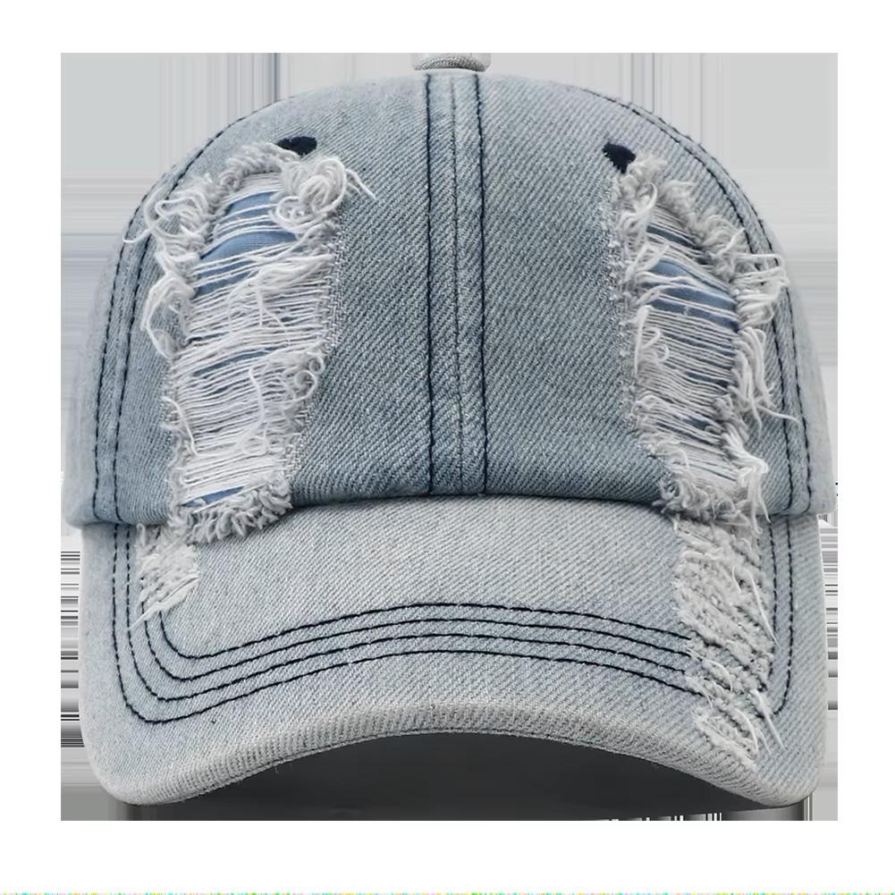 Baseball Cap Hat Denim Spring Summer Autumn Punk Hip Hop Rock Adjustable Unisex Men Women Outdoor Casual Cotton Snapback