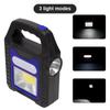 Portable Solar Lantern COB LED Work Lamp Waterproof  Emergency Spotlight USB Rechargeable Hand Lamp for Outdoor Hiking Camping