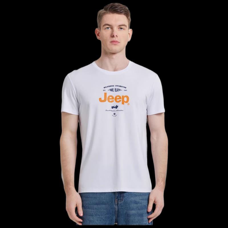 

JEEP Men s Loose Fit Round Neck Short Sleeve T-Shirt 3XL