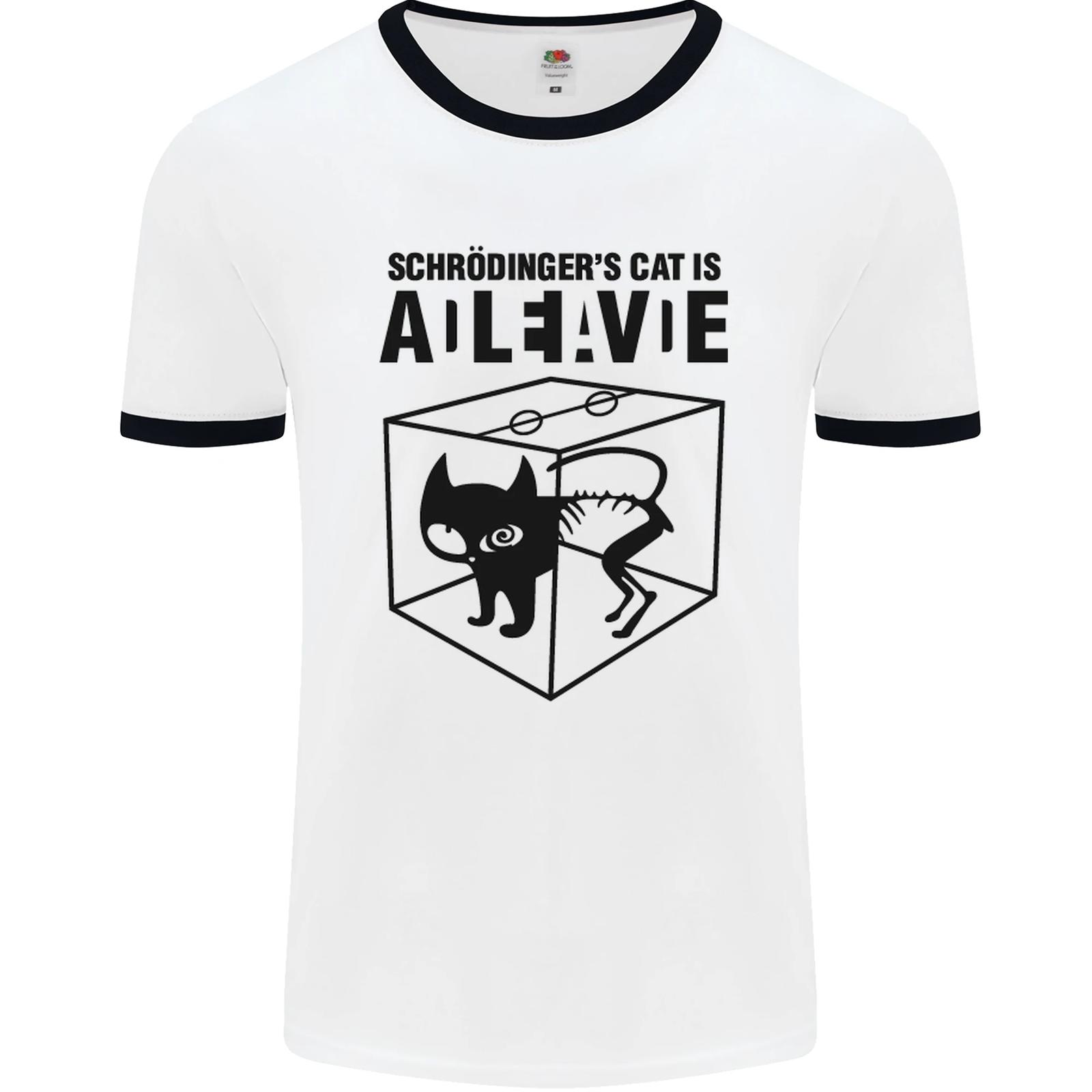 Schrodingers Gato Ciencia Geek Nerd Hombre Ringer M