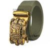 Belt, Men's Automatic Buckle Toothless Business Casual Men's Belt, Young People's Personality Trendy Nylon Canvas