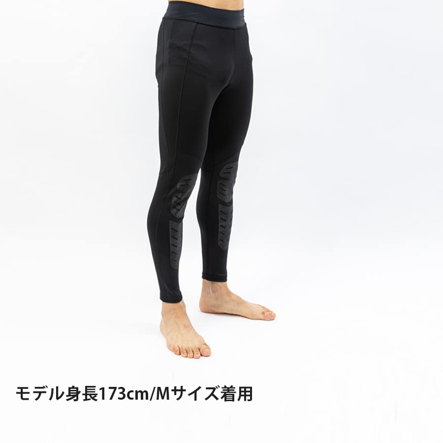 Finetrack Flood Rush Leg Guard Tights (Men's) / FWM0137 (JP, Alphabet, L, Black)
