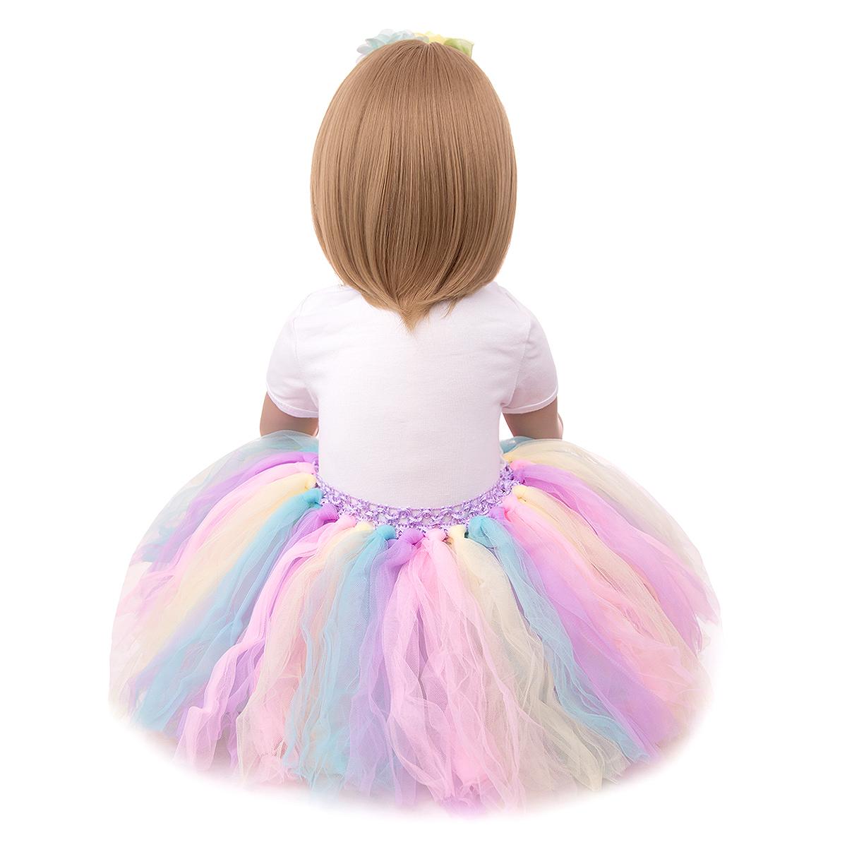 KEIUMI новый дизайн куклы реборн мороженое принцесса тканевое тело 60 см детские игрушки — фото 4