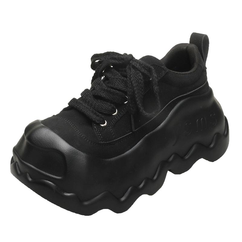 

Мода 2025 Осінні Кросівки на Платформі з Сітки Жіночі Дихаючі Тенісні Жіночі Вулканізовані Кросівки Весняні Масивні Кросівки Спортивні Кросівки для Тата Жіночі 37 чорний