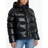 Womens Casual Hooded Cotton Puffer Jacket Winter Warm Loose Fit Solid Color Daily Wear