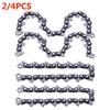 2-10pcs Chain Type Chain Blade Wood Cutting Chainsaw Woodworking Accessories Grass Trimmer Head Lawn Mower Chain Grass Cutter