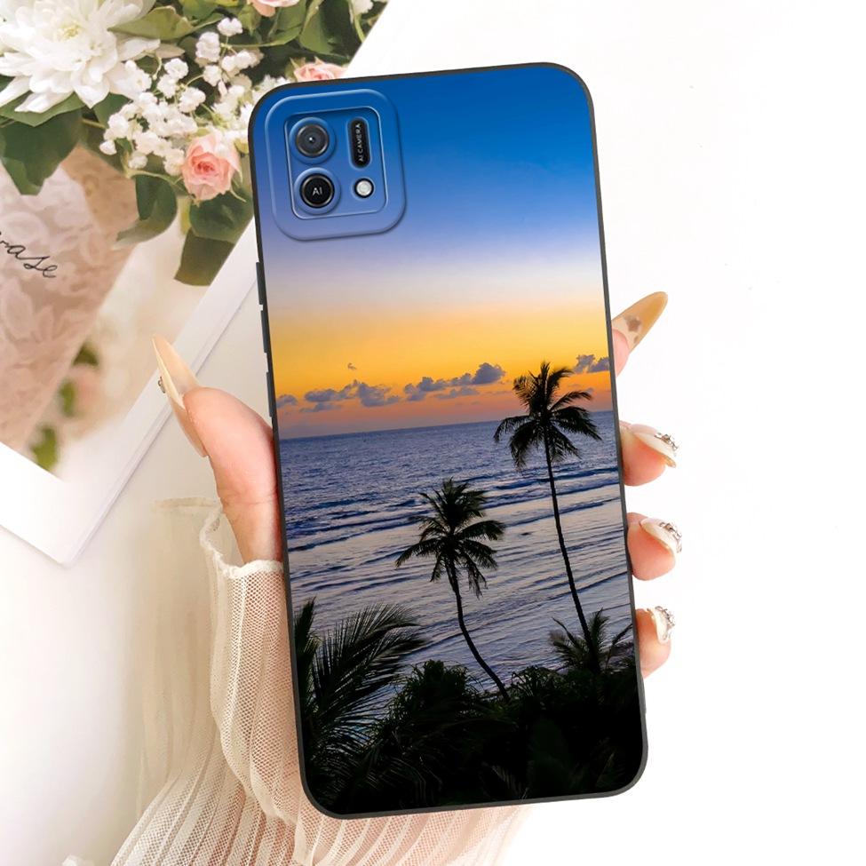 For Oppo A16k CPH2349 Casing For Oppo A16e CPH2421 Cover Fashion Cartoon Cute Funny Painted Silicone Phone Case