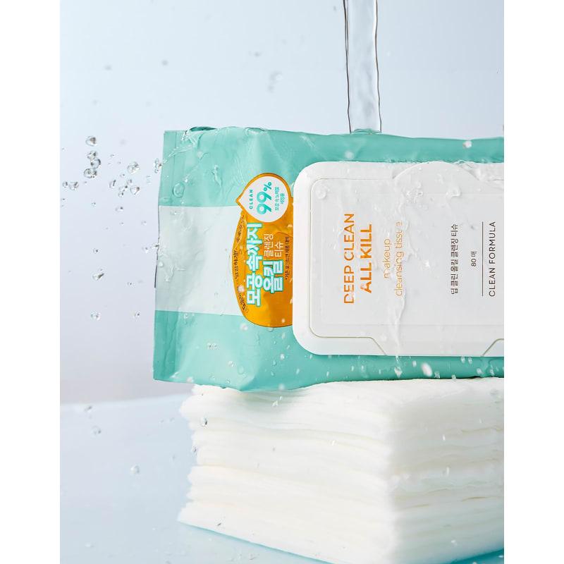 Deep Clean All-in-One Mildly Acidic Cleansing Tissue, 80 Sheets