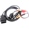OBD2 Car Memory Saver 2 In 1, Vehicle ECU Emergency Power Supply Cable with Alligator Clip On 12V Car Battery Power Extension Socket
