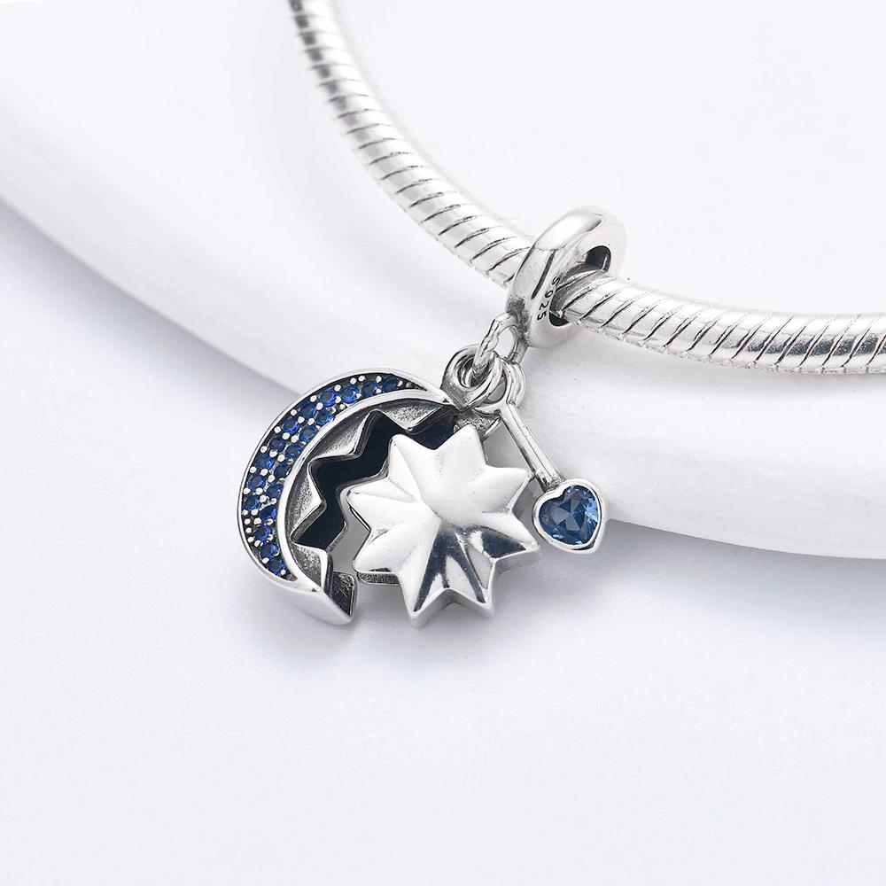 Fit Original Bracelet Necklace Astronaut Sun Star Spaceship Bead Diy Women Jewelry Giftcopper Trinket Jewelry Party Gift
