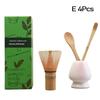 3/4Pcs Japanese Matcha Tea Set Safe Bamboo Whisk Teaspoon Tea Spoon Sets Indoor Beverage Shop Tea-Making Tools Accessories