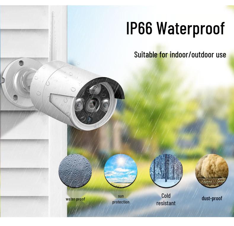 Jiuan Yishi Wireless HD Waterproof Surveillance Kit - 4/8/16 Channels