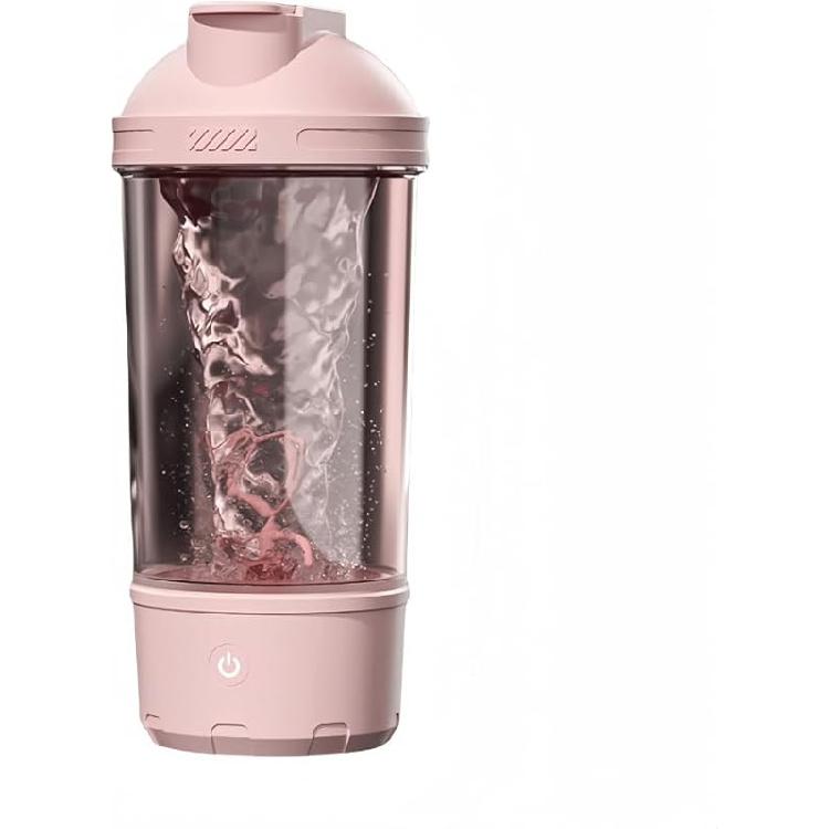 Elektrikli Protein Karıştırıcı Şişe Otomatik Karıştırma Kupası Tritan Malzeme Bardak Spor Sağlık Bardağı Su Geçirmez Şarj Edilebilir Bardak (Yeşil)