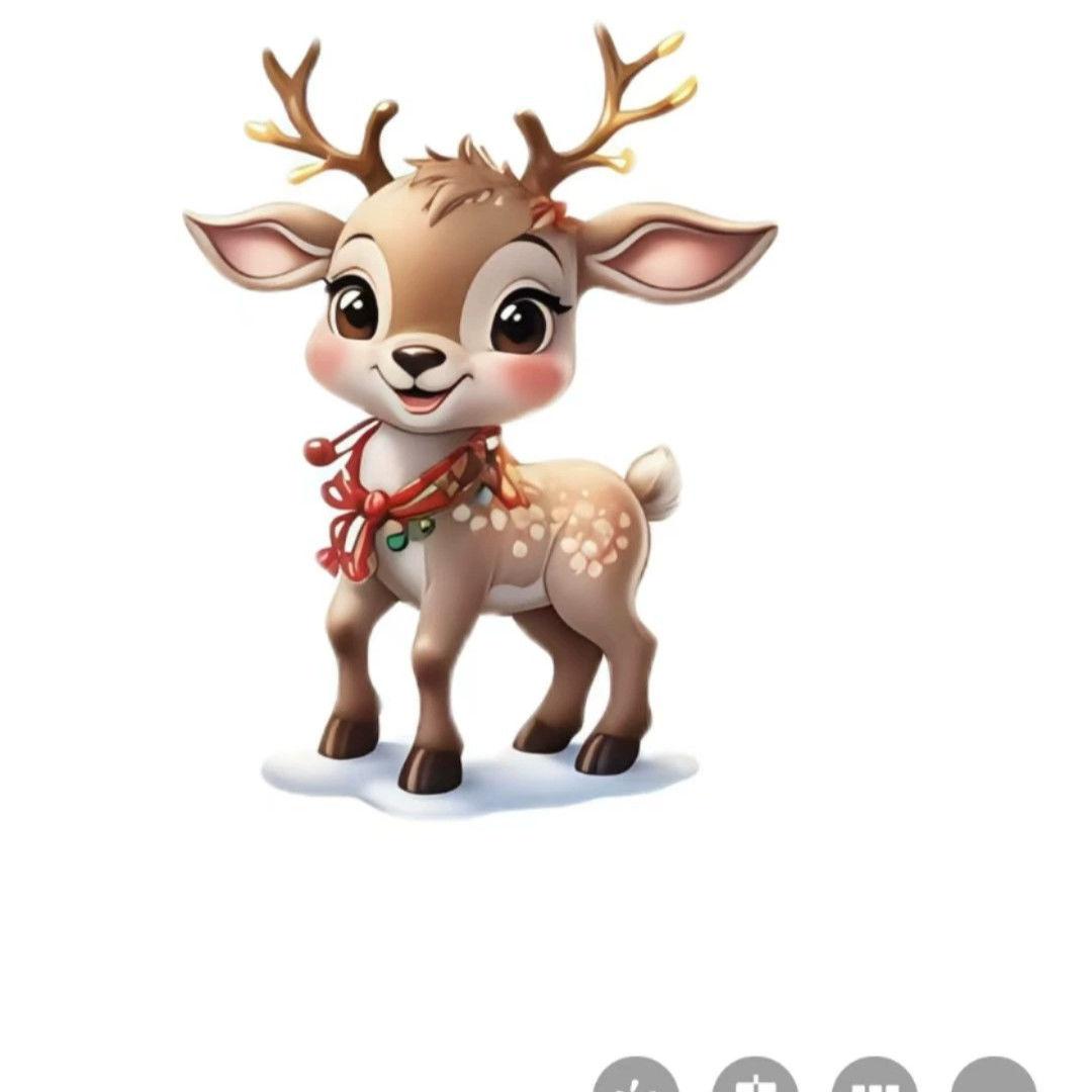 

Рождественские украшения мультяшный лось рождественская елка подвесное украшение 2D плоский акриловый кулон для дерева украшение окна автомобиля