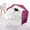 1pc Polar Bear Heart Automatic Folding Umbrella, 8-Rib Durable Iron Frame, Compact Travel Umbrella for Women & Men097