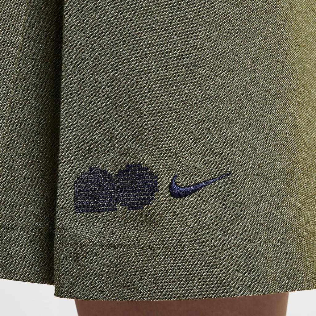 Nike Bequemer Modischer Vielseitiger Freizeitrock Damenröcke Grün HQ6070222