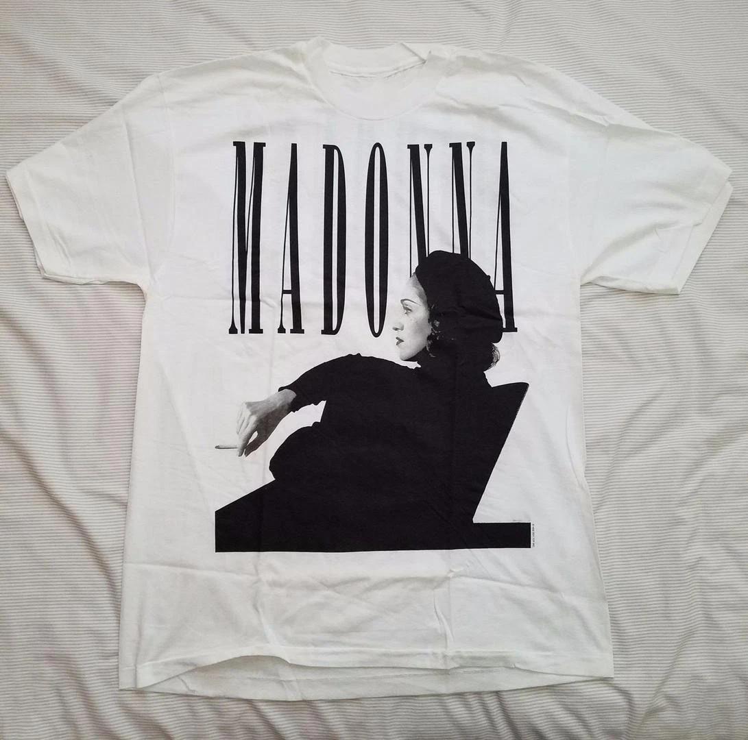

Madonna Vintage Tee-Shirt Men s and Women s Same Crew Neck Pure Cotton T-shirt 4XL