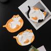 Ceramic Kitty Jewelry Tray Exquisite Bread Dessert Plate Calico Cat Ginger Cat Plate  Restaurant