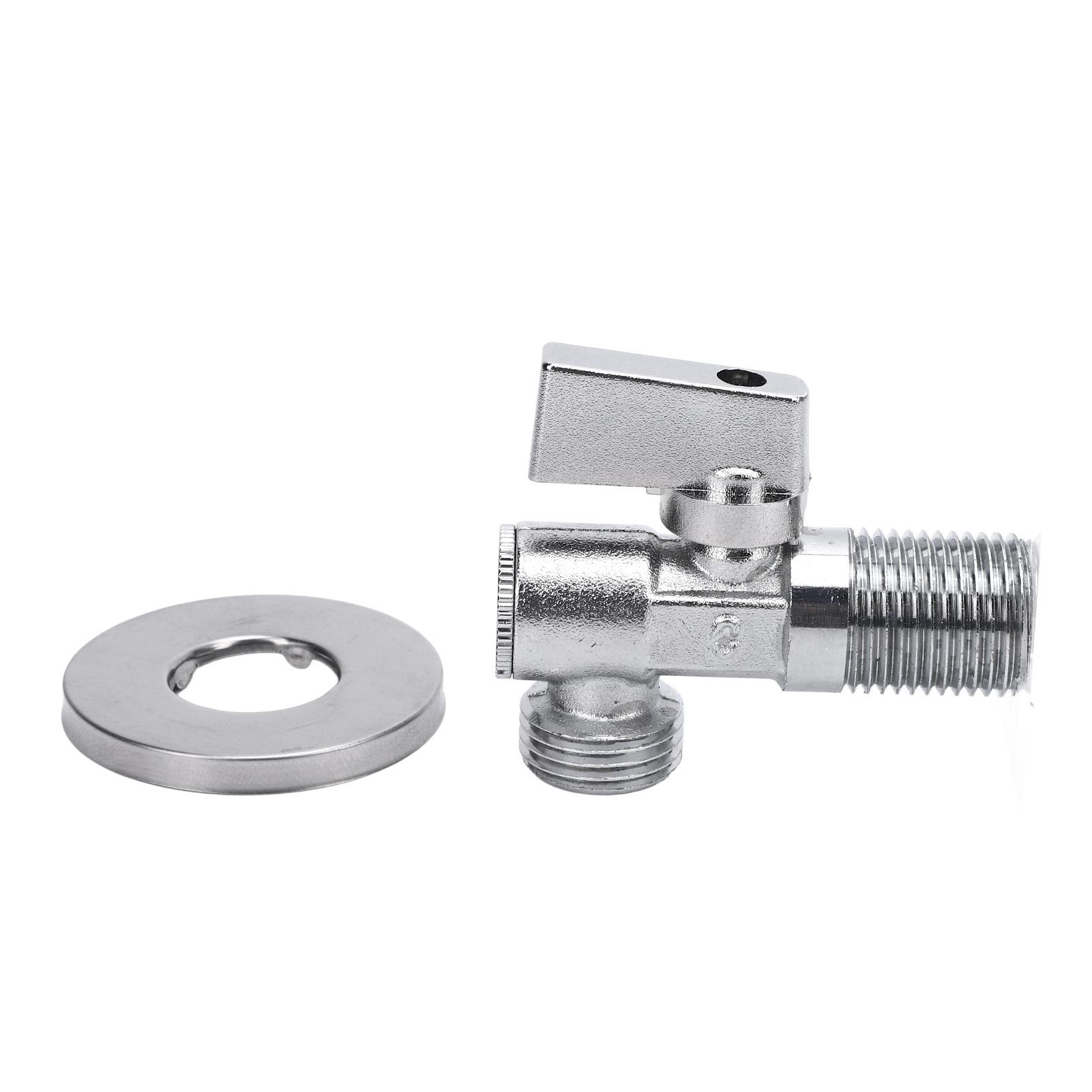 Sonoff 2 Men's Angle Stop Valve Brass 1 4 Quarter Turn G1 2In Inlet G1 2In Outlet Water Shut Off For Water Sink Bathroom Toilet