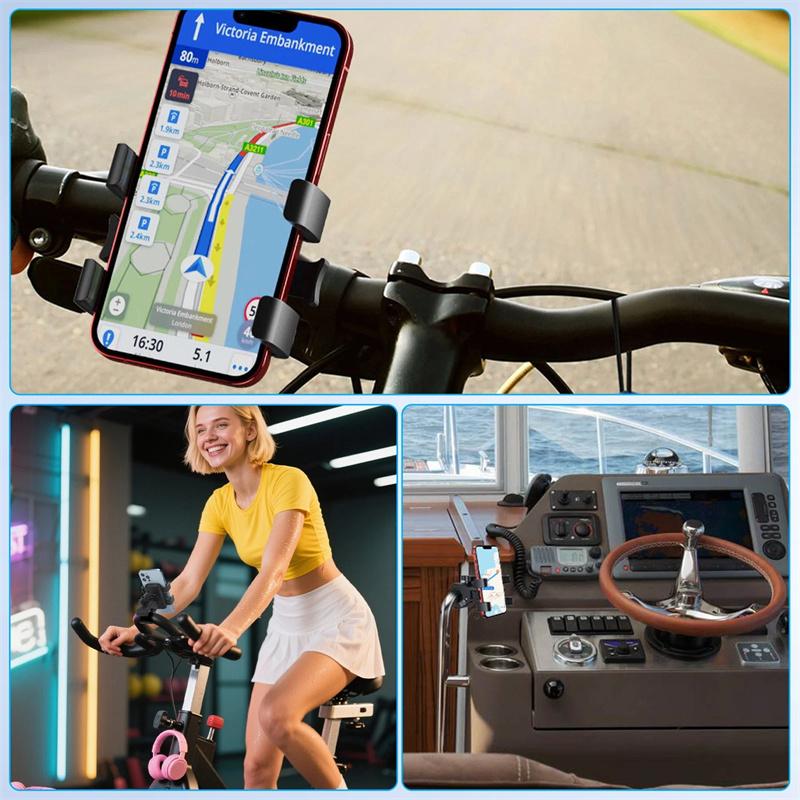 Phone Holder Motorcycle Mobile Phone Holder Mountain Bike Cellphone Bracket Cycling Accessories For 4-7 Inch