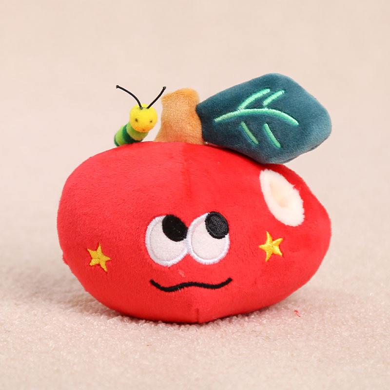 Apple Plush Toy Keychain With Pp Cotton Filling For Kids And Adults